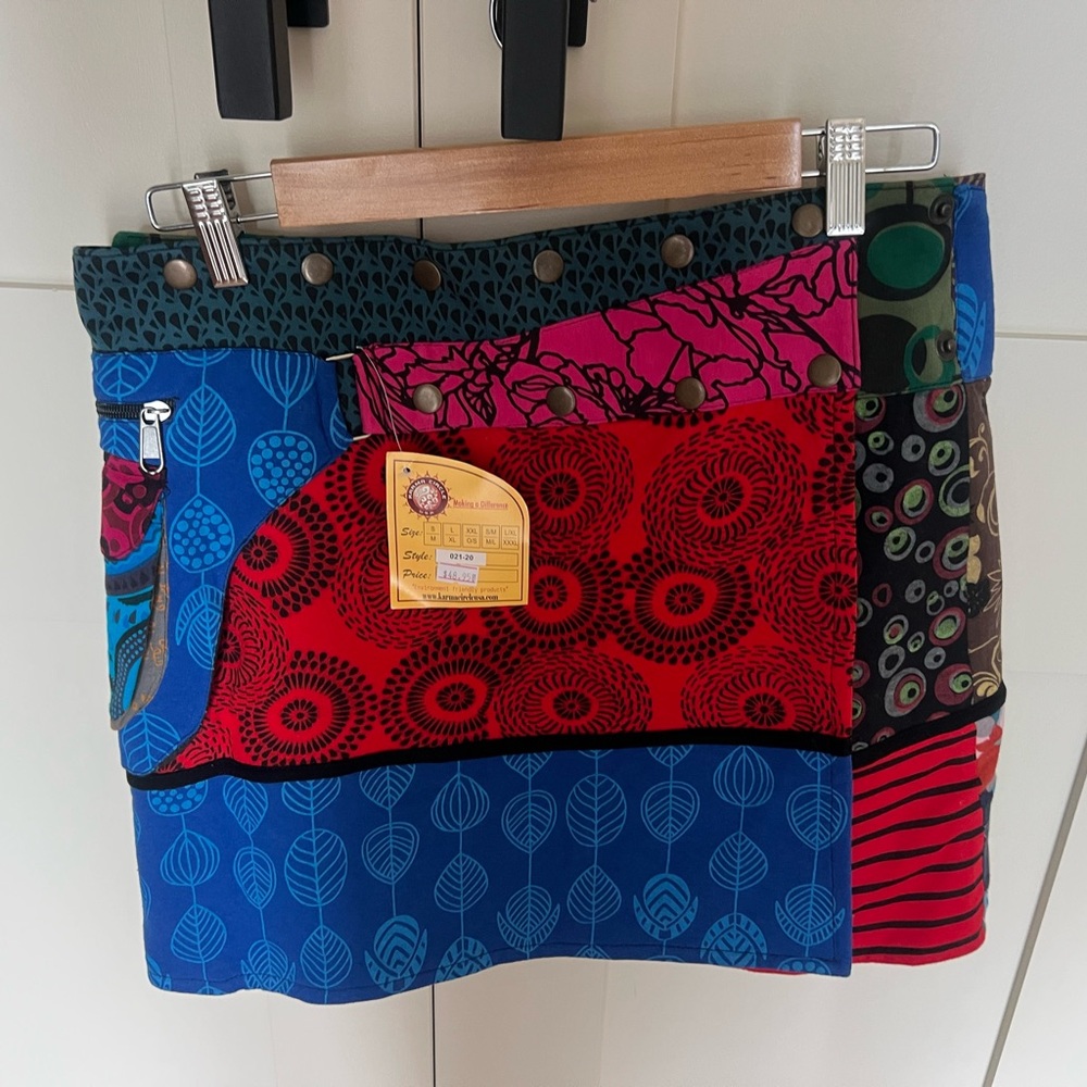 Colorful Patchwork Skirt